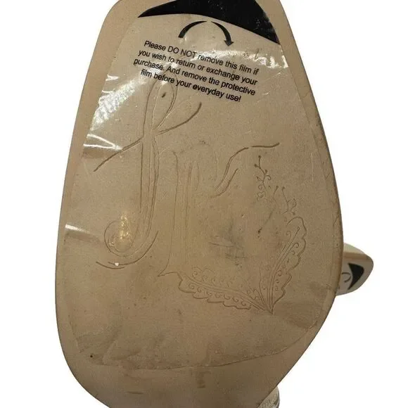 Free People Sienna Ankle Boot Square Toe Butter Cream Leather US 8.5 Block Heel - Picture 9 of 12